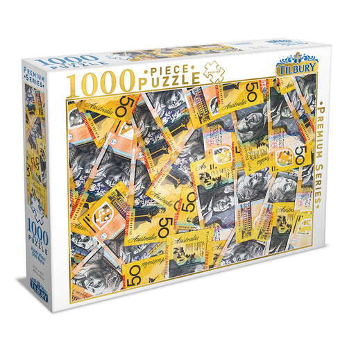 Tilbury Puzzles Australian $50 Note 1000 Piece Jigsaw Puzzle
