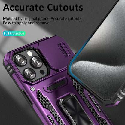 Close-up of accurate camera and button cutouts on purple case
