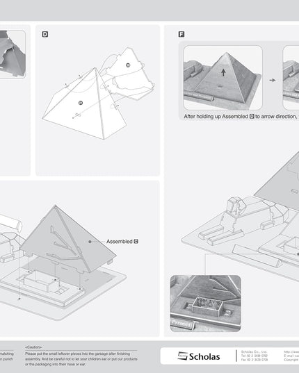 Pop Out World 3D Puzzle - World Architecture Series "Sphinx and Great Pyramid of Giza - Egypt"