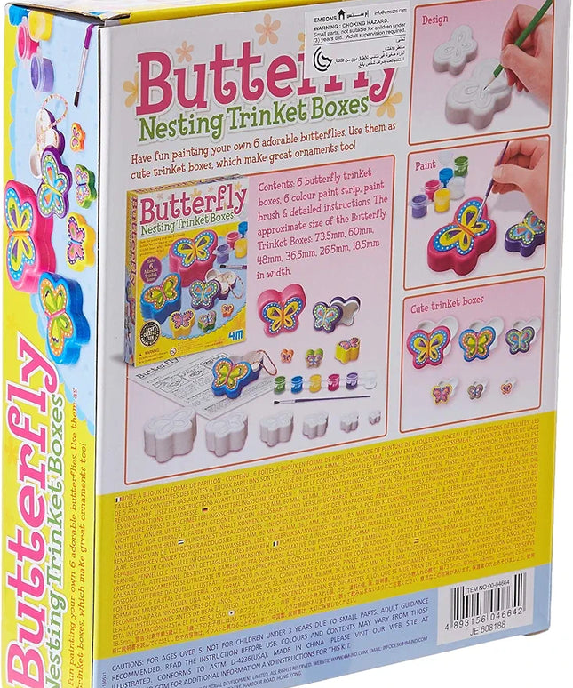 Butterfly Nesting Trinket Boxes 4m