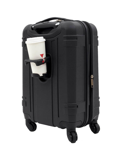 Wrangler Astral Hardside Luggage, Black, 20-Inch Carry-On