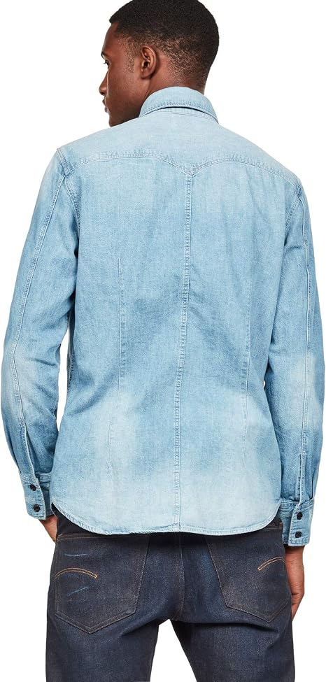 G-Star Raw Men'S Tacoma Slim Shirt Denim