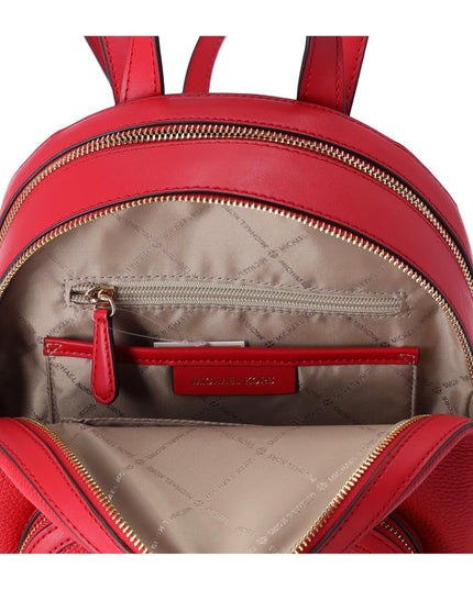 Michael Kors Jaycee Medium Pebbled Leather Backpack (bright Red)