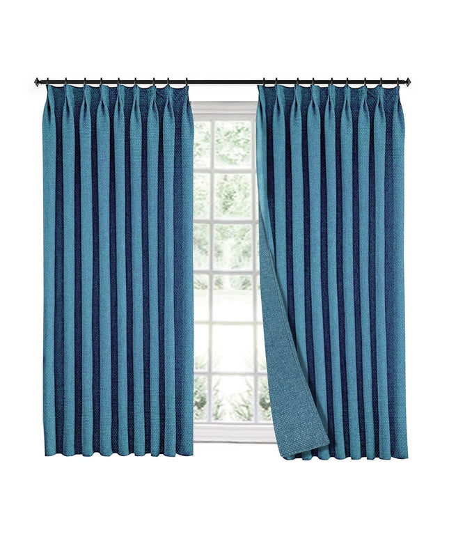 LIYAXUN Curtains with Hooks for Track System, Pinch Pleated Curtains Faux Linen 70% Blackout