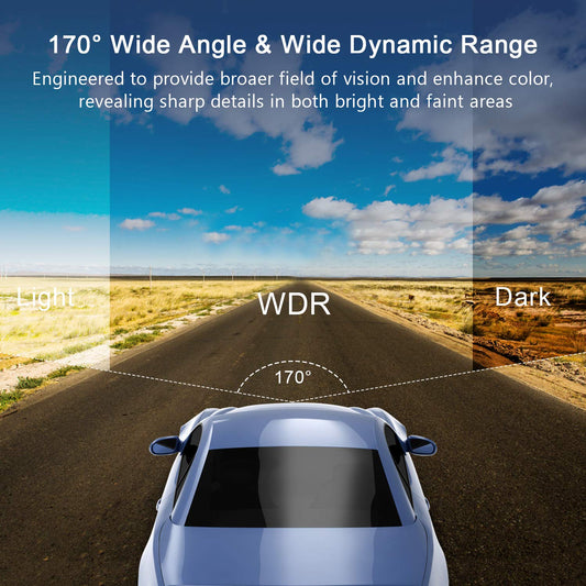 Boogiio Dash Cam Front With 32G Sd Card, 1080P Fhd Car Driving Recorder 3'' Ips Screen 170°Wide Angle Dashboard Camera Aluminum Alloy Case, Wdr G-Sensor Parking Monitor Loop Recording Motion Detection