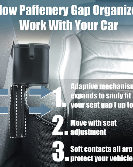 Paffenery 1 Pcs Car Seat Gap Filler Organizer Storage Box for Car Seat Organizer Between Seats