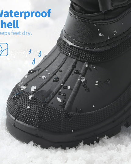 Size: 37.5 - DREAM PAIRS Boys Girls Snow Boots Waterproof Outdoor Warm Cozy Anti-Slip Mid Calf Faux Fur Lining Insulated Winter Shoes for Little/Big Kids,Size 5 Big Kid,Black,KSNOW