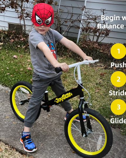 JOYSTAR 16 Inch Balance Bike for Big Kids 5 to 8 Years Old with Adjustable Seat, No Pedal Training Bicycle