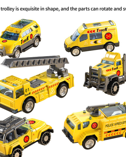 TEMI Toddler Airplane Toys for 3 Year Old, Toy Airplane for Boys Age 4-7, Large Spray Transport Airplane Toy with 12 Construction Vehicles, Toys for 3 4 5 6 7 8 Years Old