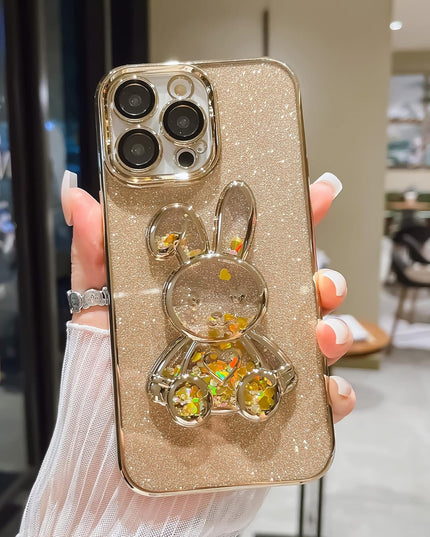 3D Bunny Phone Case Compatible with iPhone 14 Pro Case,