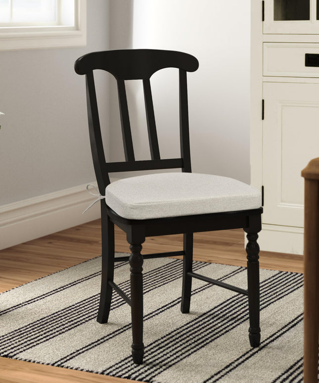 Shinnwa Chair Cushions for Dining Chairs 6 Pack, Kitchen Chair Cushions with Ties, Non-Slip Dining Chair Pads with Machine Washable Cover, 43x42CM, Beige