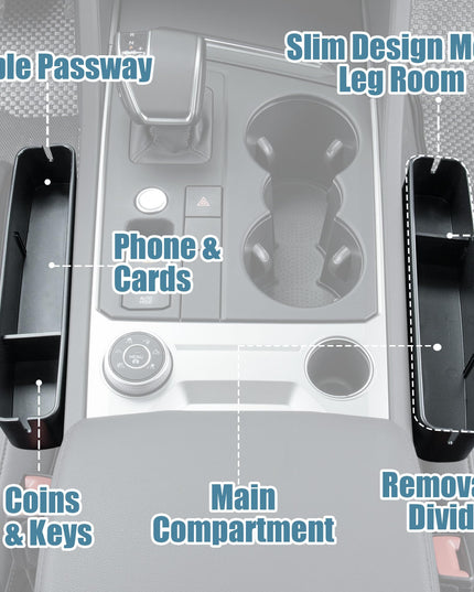 Paffenery 1 Pcs Car Seat Gap Filler Organizer Storage Box for Car Seat Organizer Between Seats