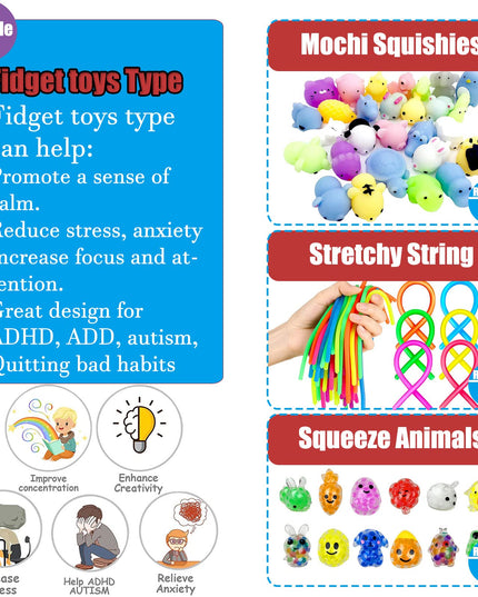 105 PCS Assortment Party Favors Toys for kids, Premium Mini Ctue Favors for All Ages kids Grils,Prize Box Toys,Goody Bag Fillers,pinata stuffers,Carnival Prizes for Boys and Girls 4-10