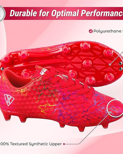 Vizari Bolt Fg football kids shoes red