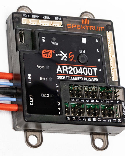 Spektrum AR20400T 20 Channel PowerSafe Telemetry Receiver, SPMAR20400T, Multi