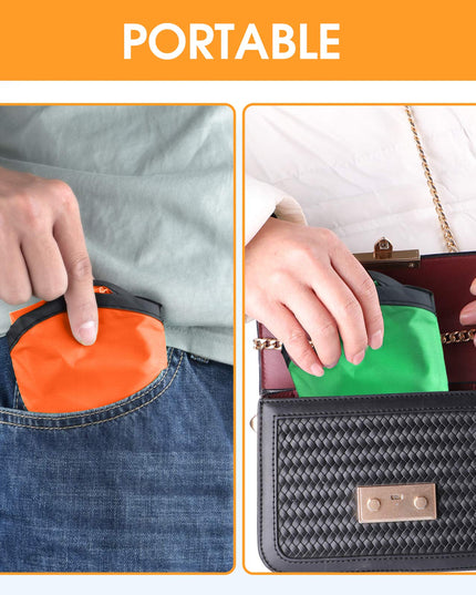 Mototo 30 Pieces Foldable Flying Disc Fans with Bag Folding Pocket Toy Set for Kids Fun Birthday Party Favors Summer Outdoor Activity Game Halloween Christmas, 5 Colors (10 inches)