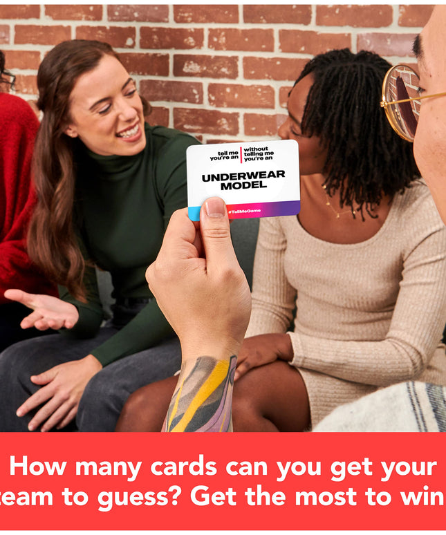 Spin Master Games Tell Me Without Telling Me - The Viral Trend, Now A Hilarious Party Game for Bachelorette, College, Birthdays, & More, for Adults Ages 18 and up