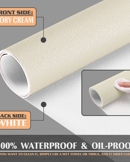 K KNODEL Large Desk Mat, Office Desk Pad, Computer Desk Mat, Laptop Mat for Desk, Desk Protecor Mat, Desktop Mat, Desk Writing Pad, Desk Blotter Pad, Desk Cover Mat (47.2"x23.6", Ivory Cream)