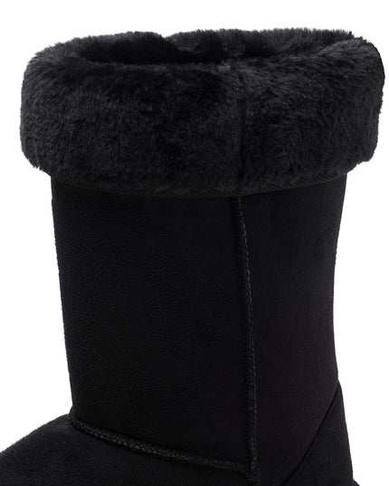 SIZE 38: Alpine Swiss Womens 11.5” Tall Mid Calf Winter Boots Faux Shearling Aussie Classic BLK 7 M US
