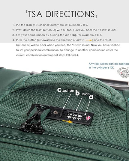 Verage Teldo Softside Expandable Spinner Wheel Luggage