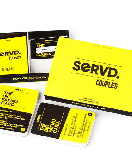 SERVD - Couples - The Hilarious Real-Life Couples Card Game | A Funny Couples Gift for Anniversary, Valentines Day, Christmas, Date Nights & More | Unique Couples Strategy Game