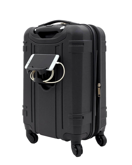 Wrangler Astral Hardside Luggage, Black, 20-Inch Carry-On