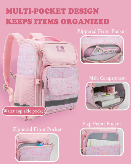 MOODONE Kids Backpack 38 cm for girls