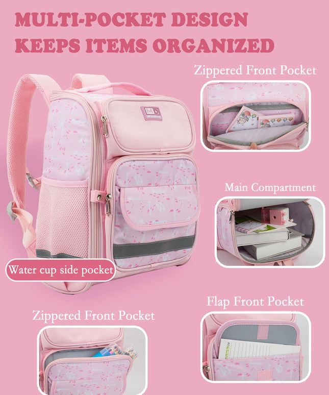 MOODONE Kids Backpack 38 cm for girls