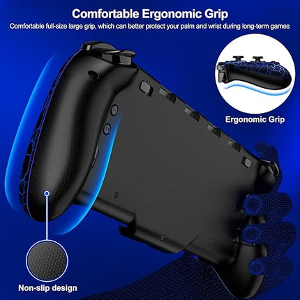 JC200 Switch Controller, Nintendo Switch Hall Effect Joystick Wireless Switch Controller With 9 Lights Color