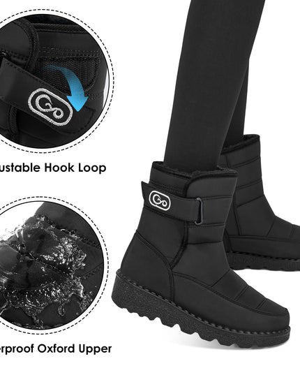 SIZE: 39 - Ablanczoom Womens Winter Snow Boots With Warm Fur Lining Comfortable Non Slip Ankle Booties Outdoor Waterproof Walking Boots for Women