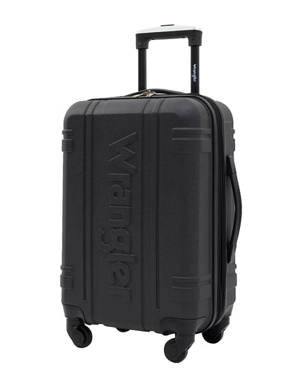 Wrangler Astral Hardside Luggage, Black, 20-Inch Carry-On