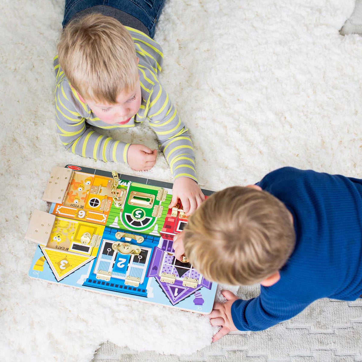 Melissa & Doug Latches Board Frustration-Free Packaging Skill Builders Toy (Open Box)