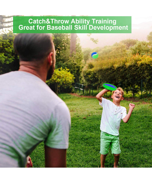 Jalunth Ball Catch Paddle Set Games - Beach Toys Pool Back Yard Outdoor Lawn Games Backyard Camping Toss Age 3 4 5 6 7 8 9 10 11 12 Years Old Boys Girls Kids Adults Family Christmas Easter Gifts