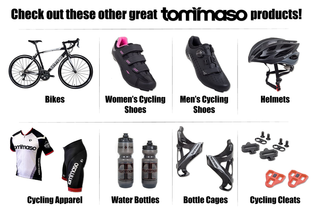 Tommaso product range: bikes, cycling shoes, helmets and apparel