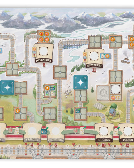 Plan B Games Eggert Spiele | Rails to the North - Great Western Trail 2nd Ed | Board | Ages 12+ | 1-4 Players | 75-150 Minutes Playing Time