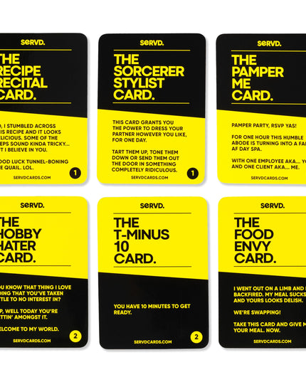 SERVD - Couples - The Hilarious Real-Life Couples Card Game | A Funny Couples Gift for Anniversary, Valentines Day, Christmas, Date Nights & More | Unique Couples Strategy Game