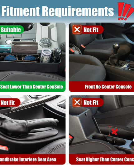 Paffenery 1 Pcs Car Seat Gap Filler Organizer Storage Box for Car Seat Organizer Between Seats