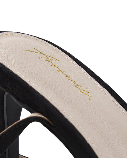 SIZE: 39.5 - Arromic High Heels for Women Strappy Stilettos Heels Square Open toe Heeled Sandals Buckle Ankle Strap Heels Sexy Wedding Dress Heels Shoes - 3inch Black