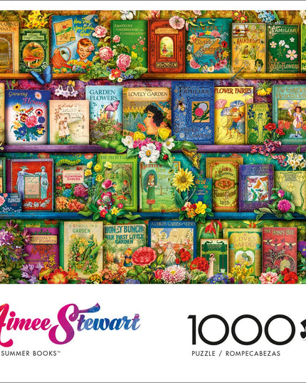 SEALED - Buffalo Games - Aimee Stewart - Vintage Summer Books - 1000 Piece Jigsaw Puzzle