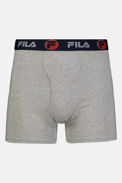 Fila Men 4 Pcs Brand Logo Pull On Boxer Briefs, Multicolor