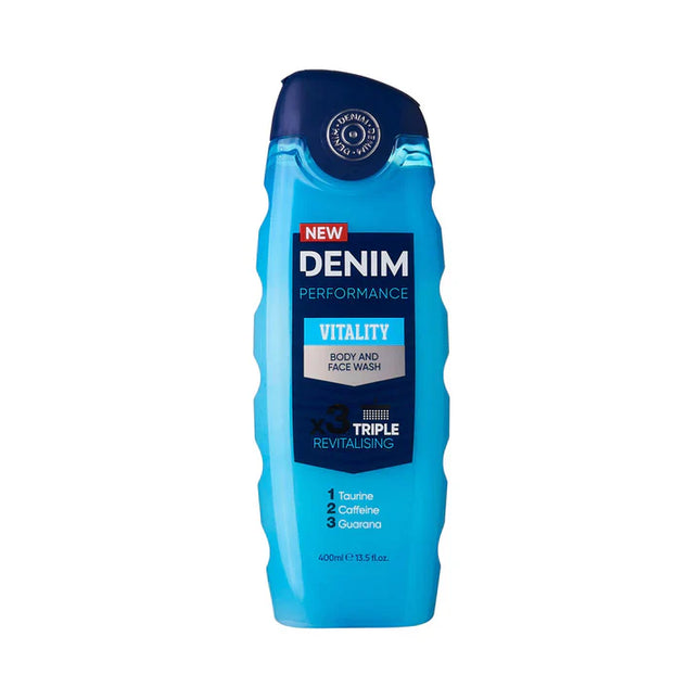 Denim new Performance VITALITY Body And Face Wash x3 400ml