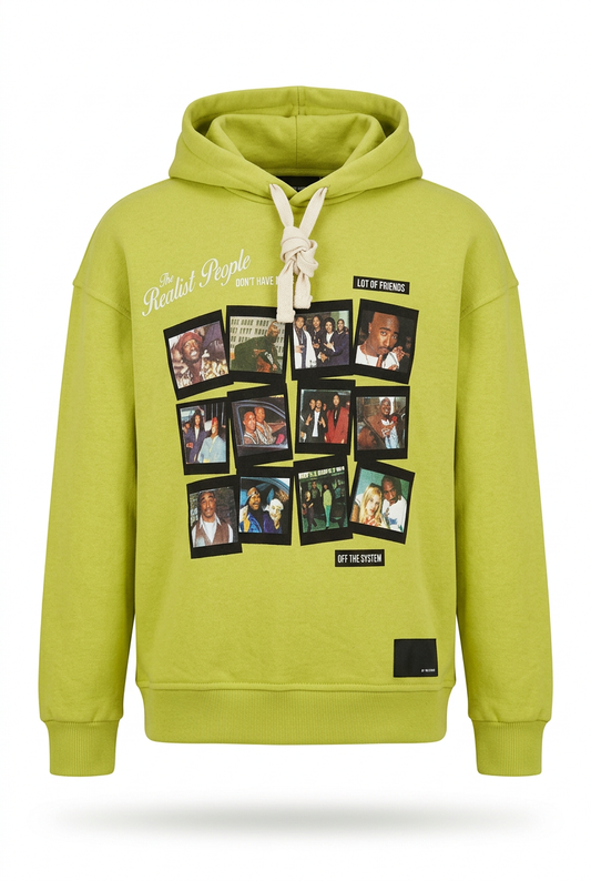 Plus Eighteen Off The System Comfort Fit Lime Green Hoodie (Style 5505)