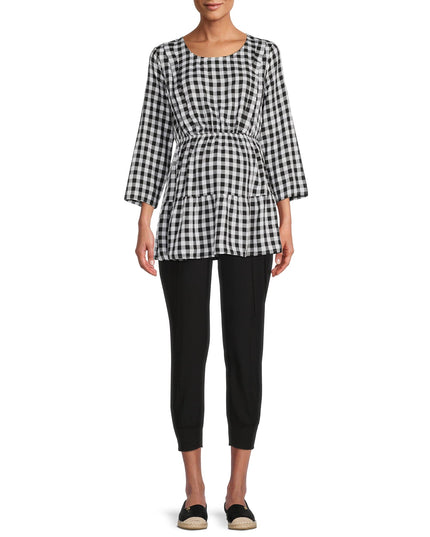 SIZE: M(8-10) - Time and Tru Women's Maternity Jogger Pants