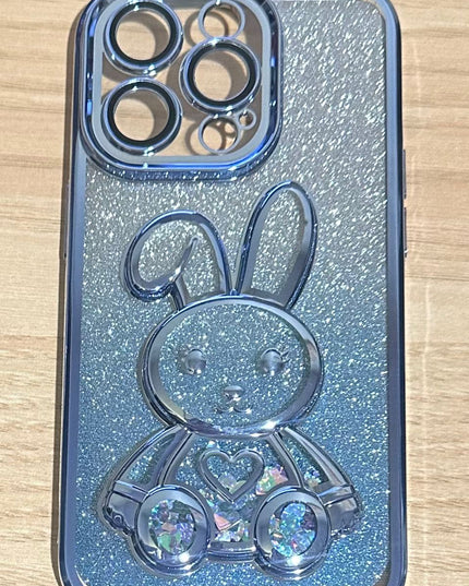 3D Bunny Phone Case Compatible with iPhone 14 Pro Case,