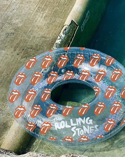 Sunnylife Pool Ring - Rolling Stones Lips Glitter
