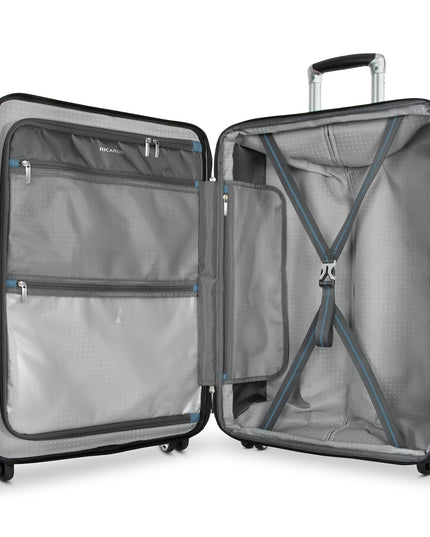 Ricardo Contour Polypropylene Hardside Travel Luggage 2pc Set, Blue