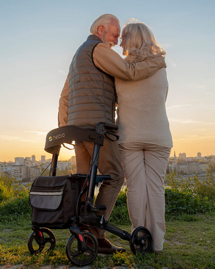 Helavo Foldable Premium Rollator - Lightweight Aluminium - Maximum Mobility in Home and Outdoor Use
