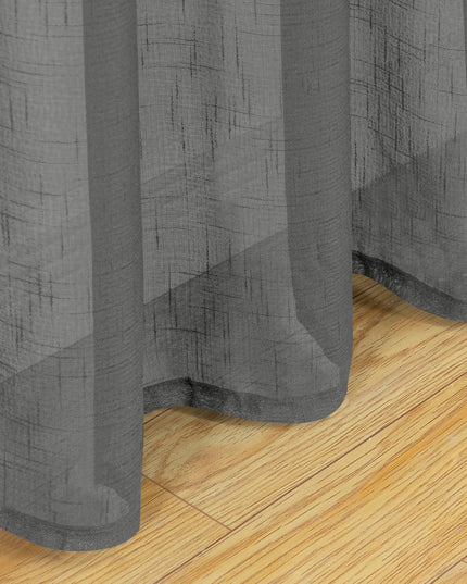 BGment Sheer Linen Curtains for Living Room 2 Panels Set