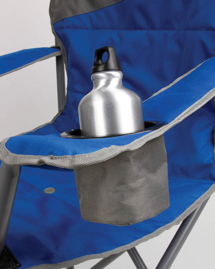 Coleman Big-N-Tall Quad Chair with Cup Holder & Side Pocket, Water-Resistant Oversized Camping Chair Supports up to 600lbs, Great for Tailgating, Camping & Outdoor Use, Carry Bag Included