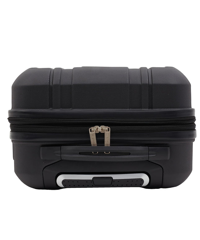 Wrangler Astral Hardside Luggage, Black, 20-Inch Carry-On